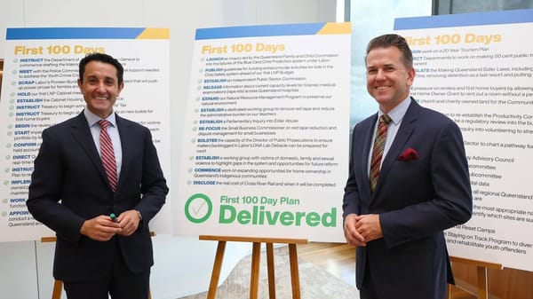 Queensland Government completes 100 day plan